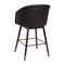 Emma and Oliver Arsinoe Upholstered Counter Height Dining Stool with Wood Frame - Set of 2